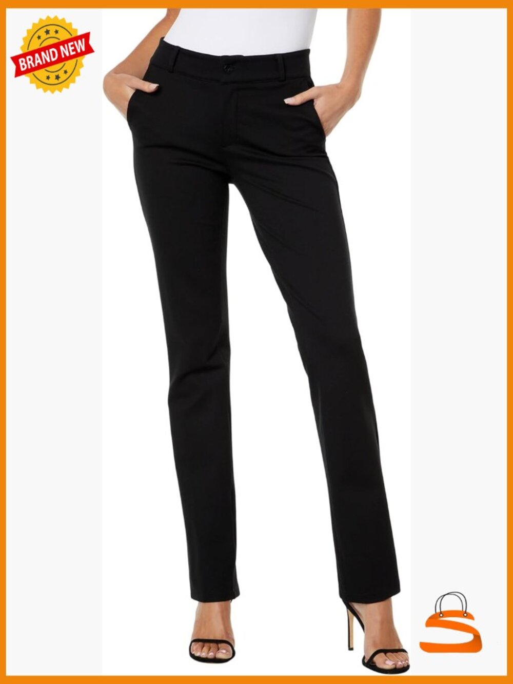 Women's Classic Trouser - Mid Rise Straight Leg Pants